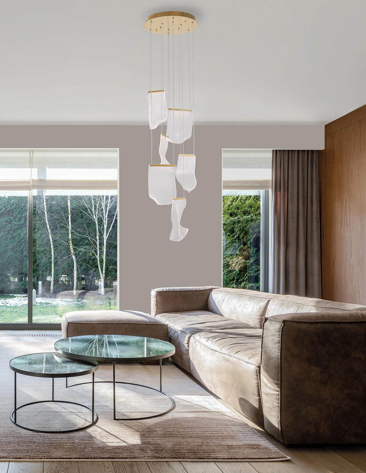 Lustra Chandelier LED Abstract Floating - Image 13