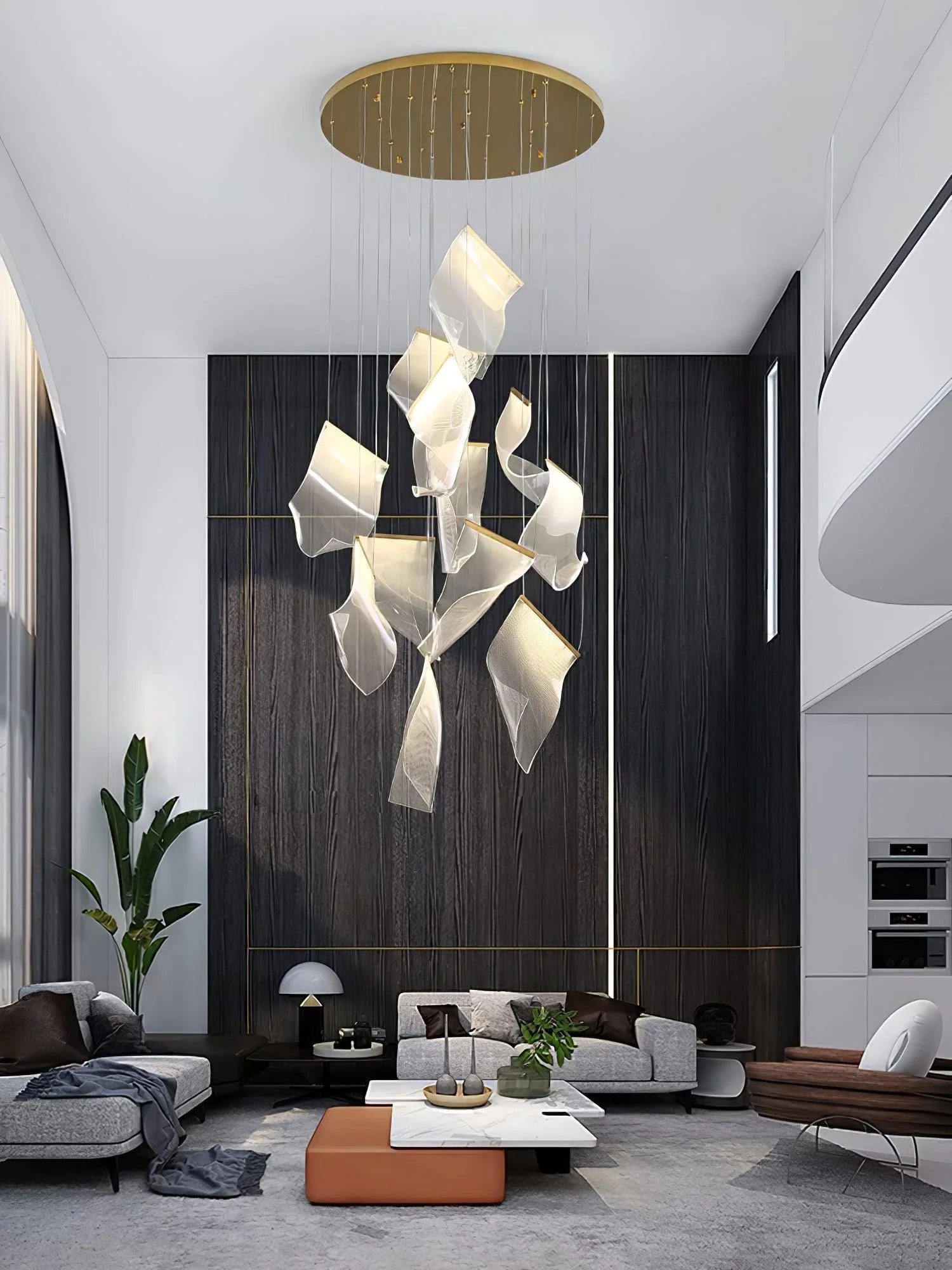 Lustra Chandelier LED Abstract Floating - Image 15