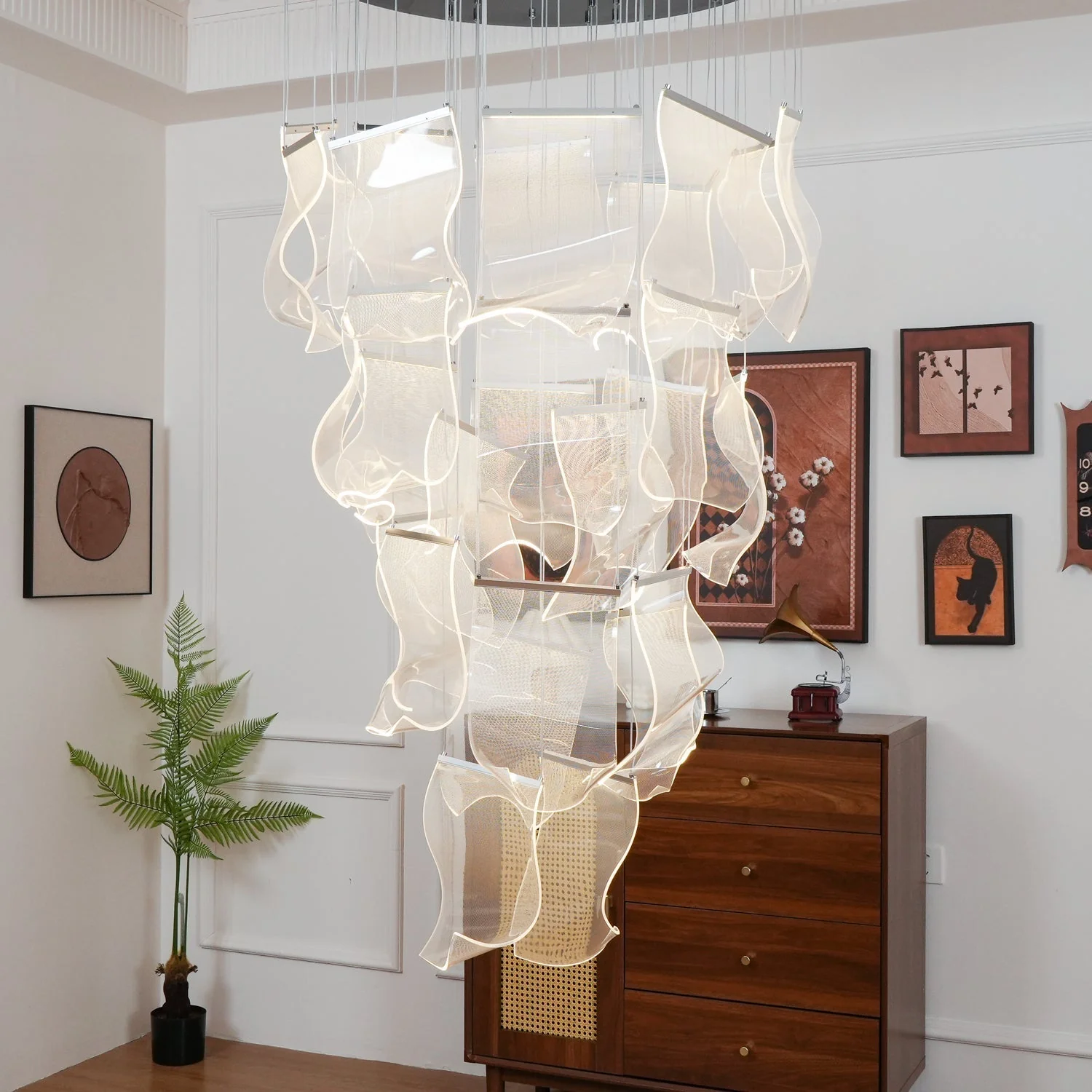 Lustra Chandelier LED Abstract Floating - Image 16