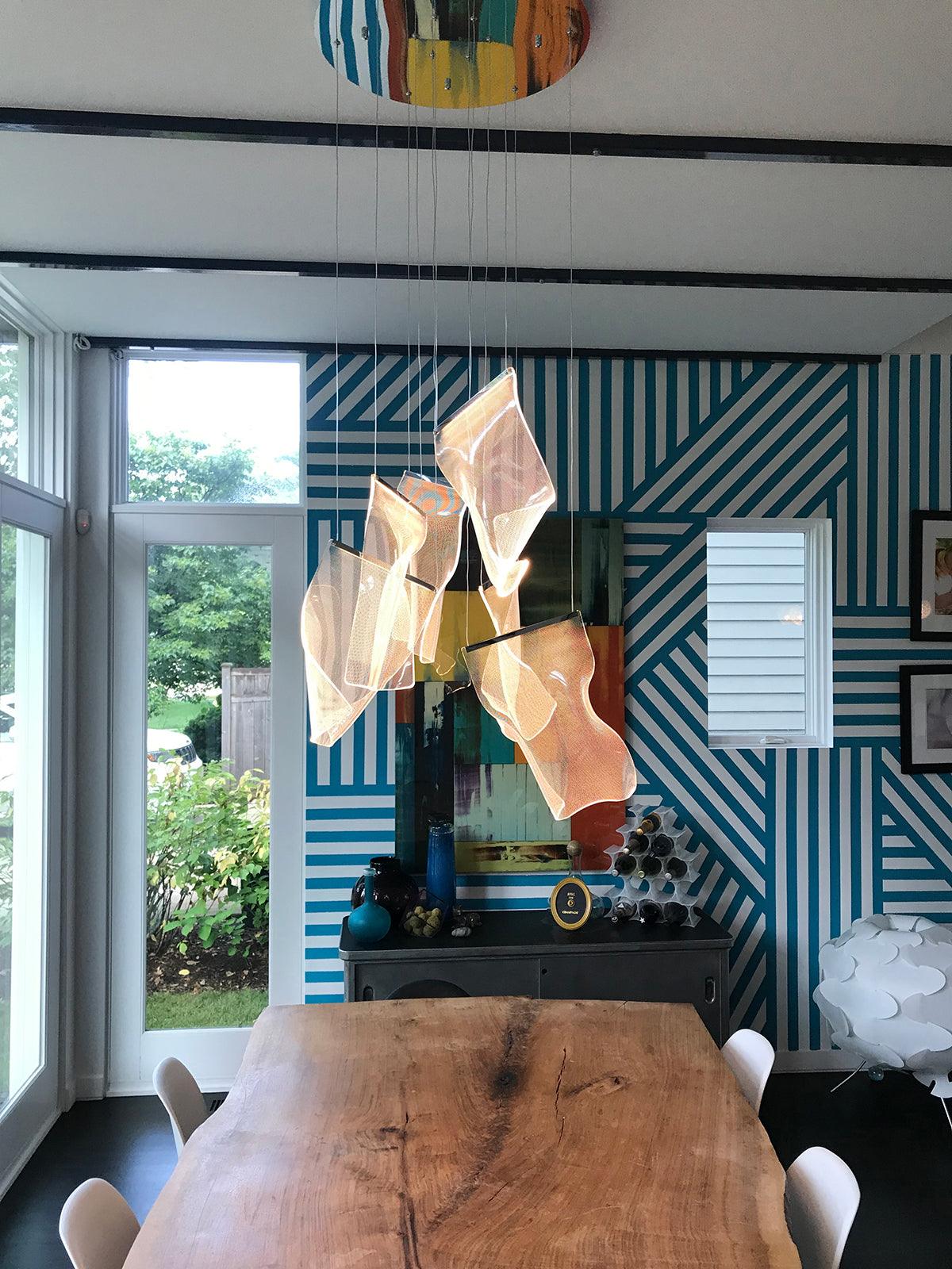 Lustra Chandelier LED Abstract Floating - Image 19