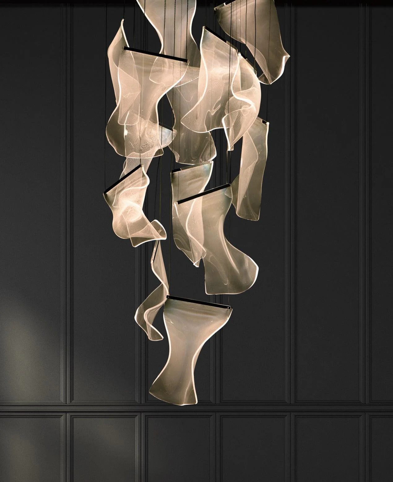 Lustra Chandelier LED Abstract Floating - Image 21