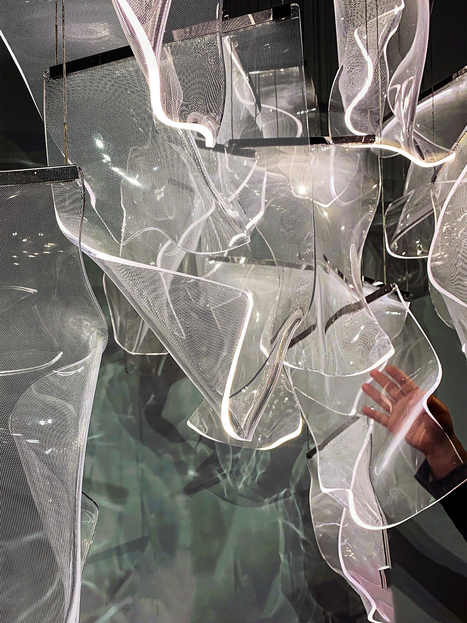 Lustra Chandelier LED Abstract Floating - Image 22