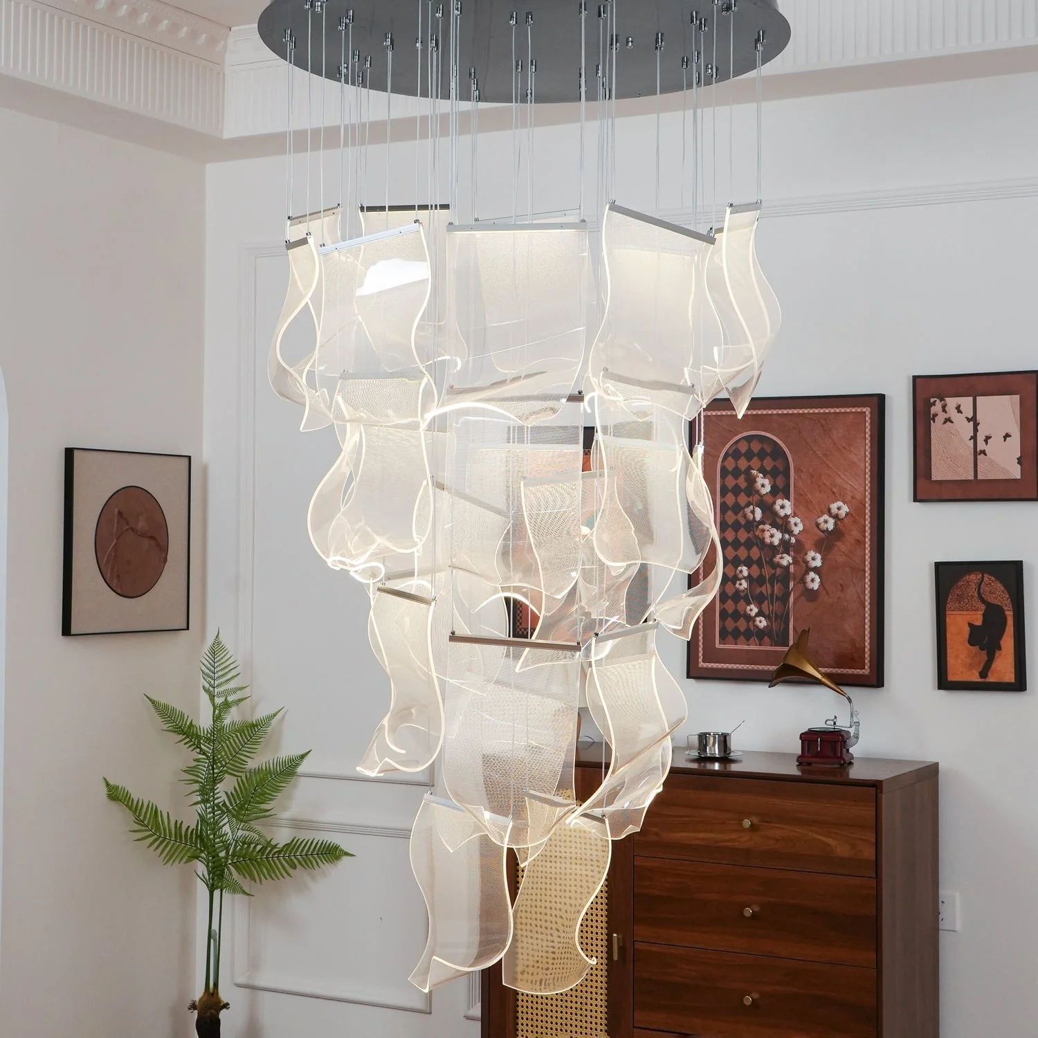 Lustra Chandelier LED Abstract Floating - Image 28