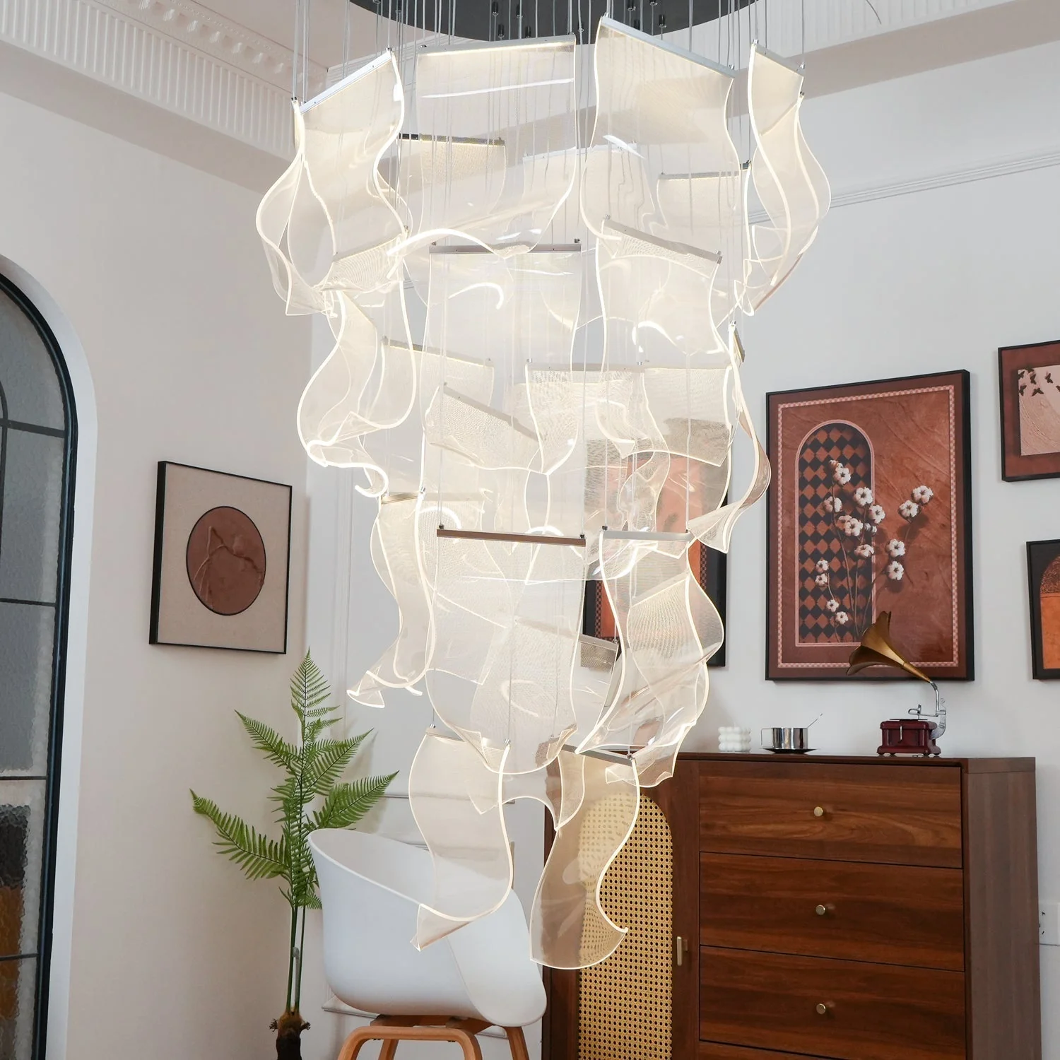 Lustra Chandelier LED Abstract Floating - Image 43