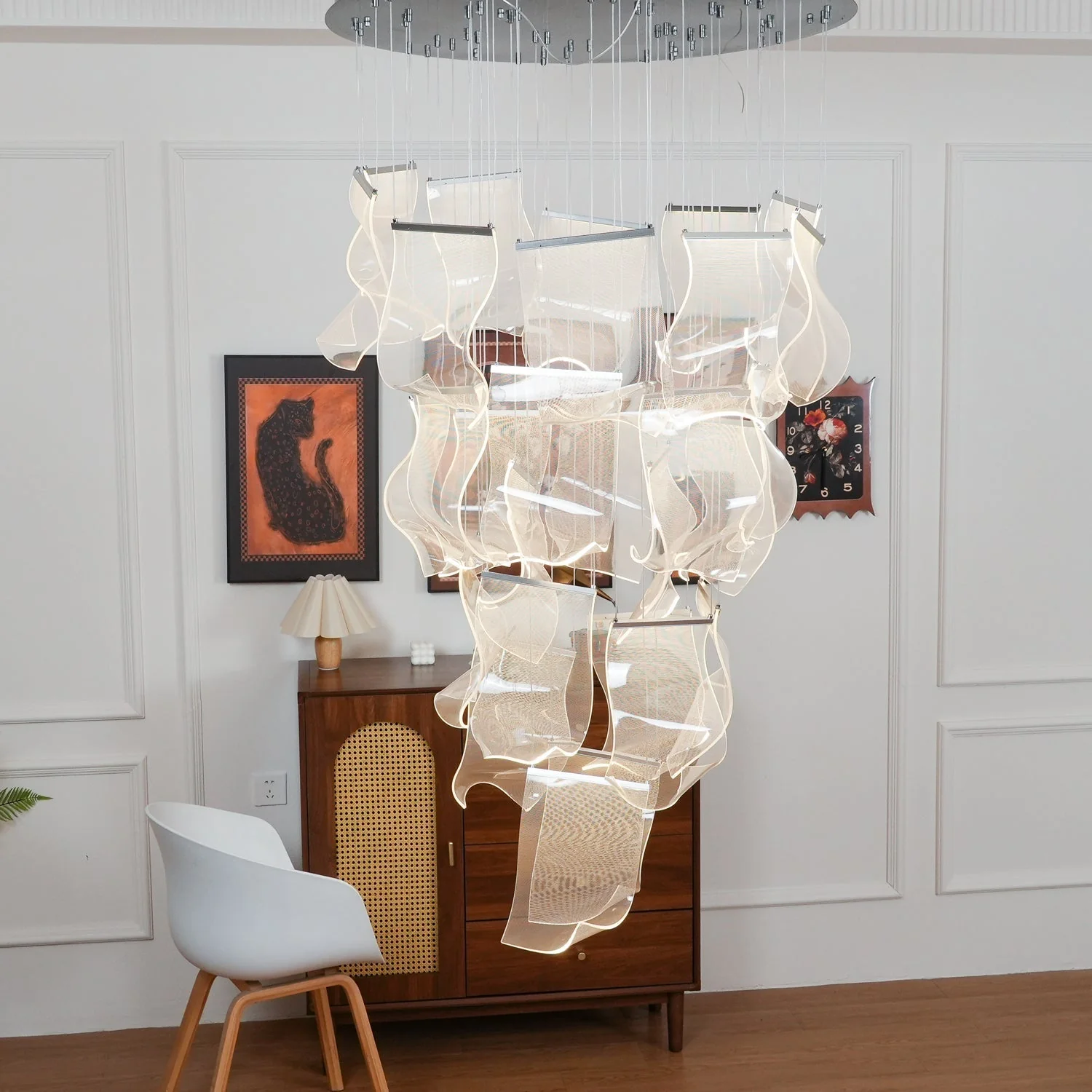 Lustra Chandelier LED Abstract Floating - Image 44