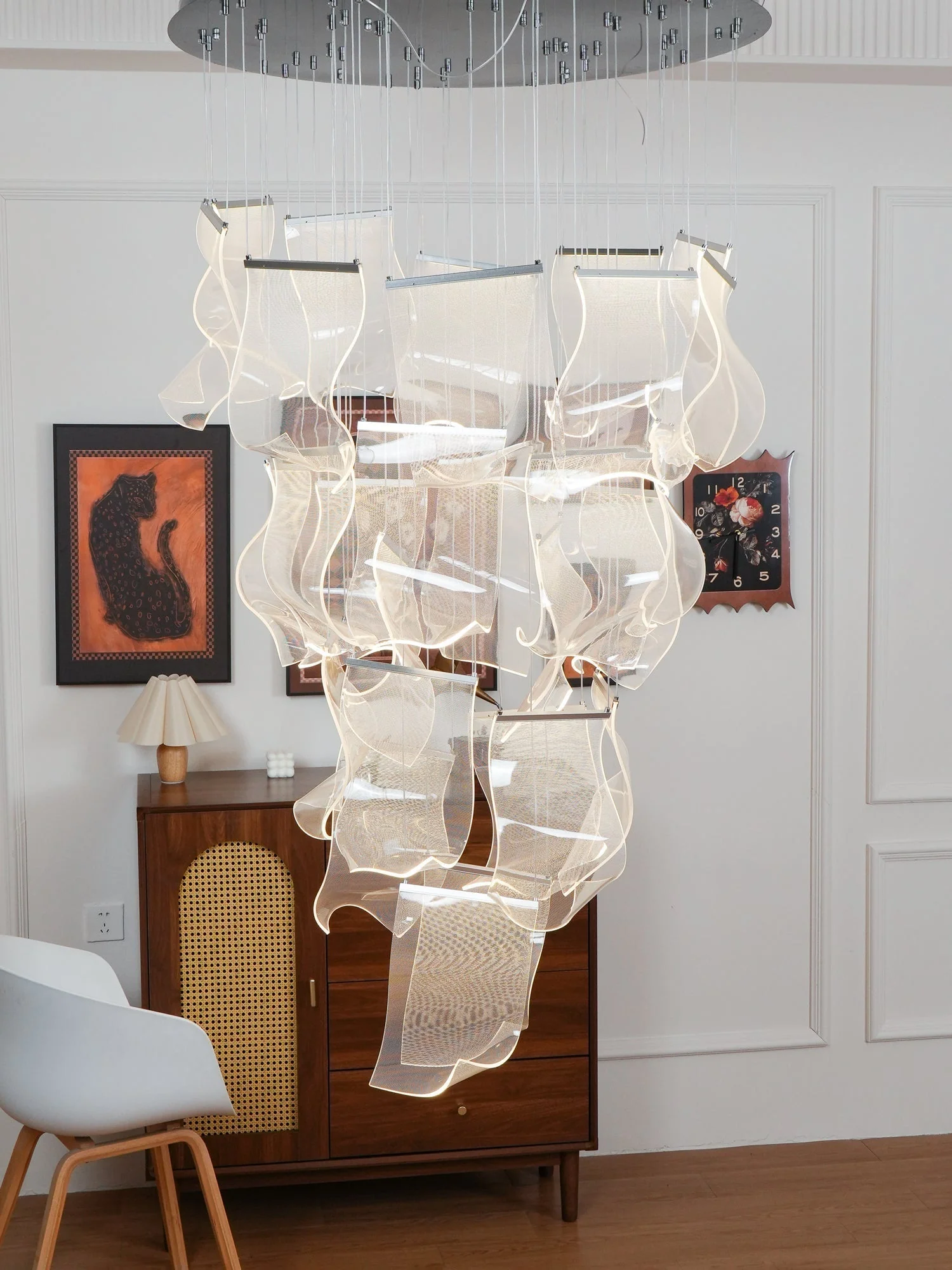Lustra Chandelier LED Abstract Floating - Image 46