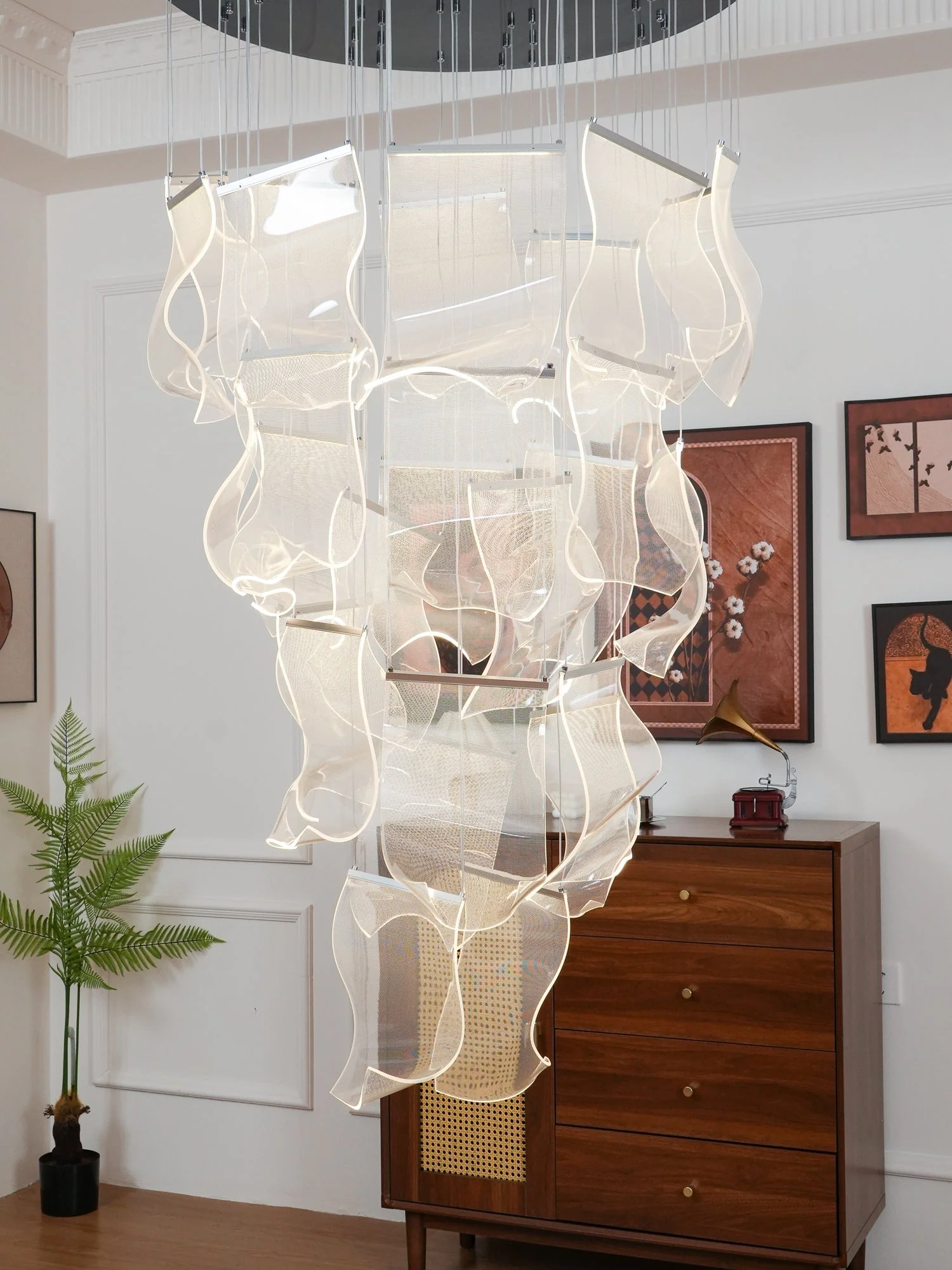 Lustra Chandelier LED Abstract Floating - Image 47