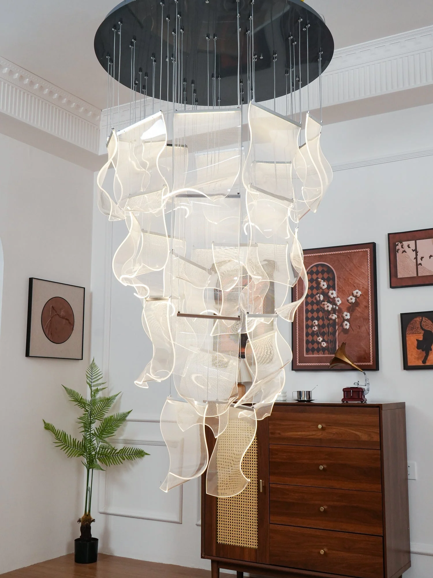 Lustra Chandelier LED Abstract Floating - Image 48