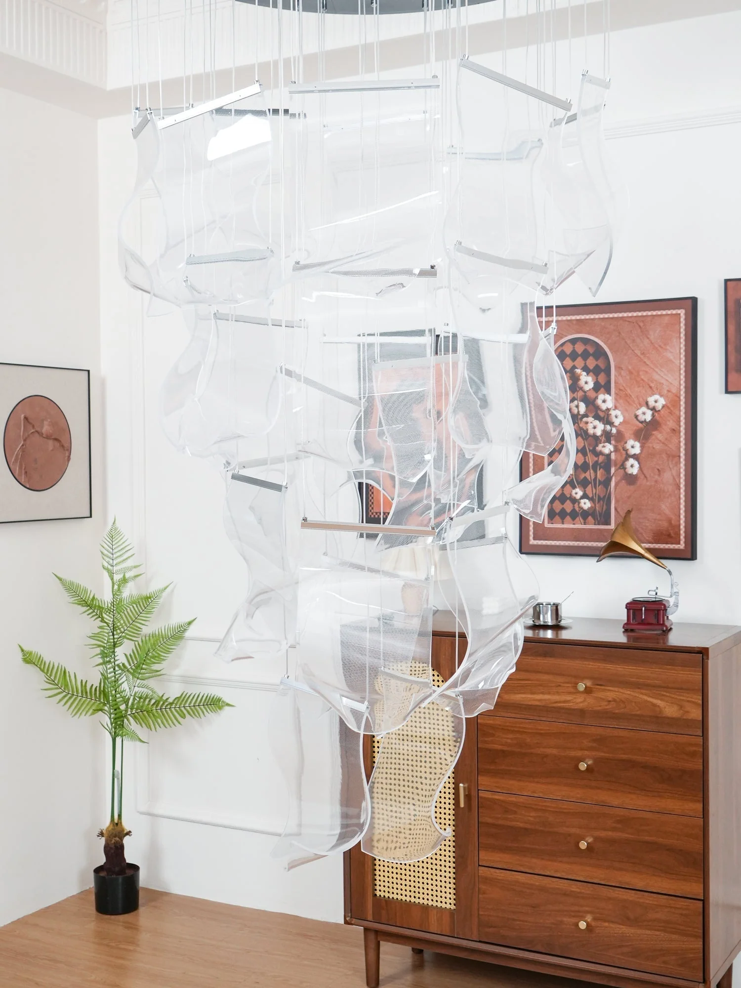 Lustra Chandelier LED Abstract Floating - Image 49
