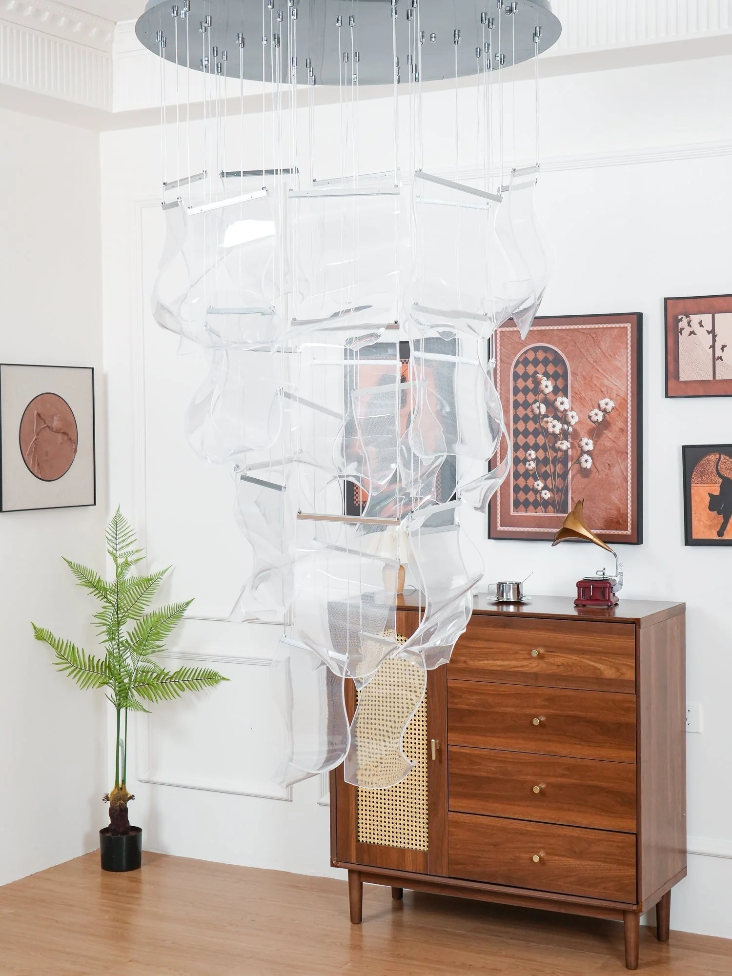 Lustra Chandelier LED Abstract Floating - Image 51