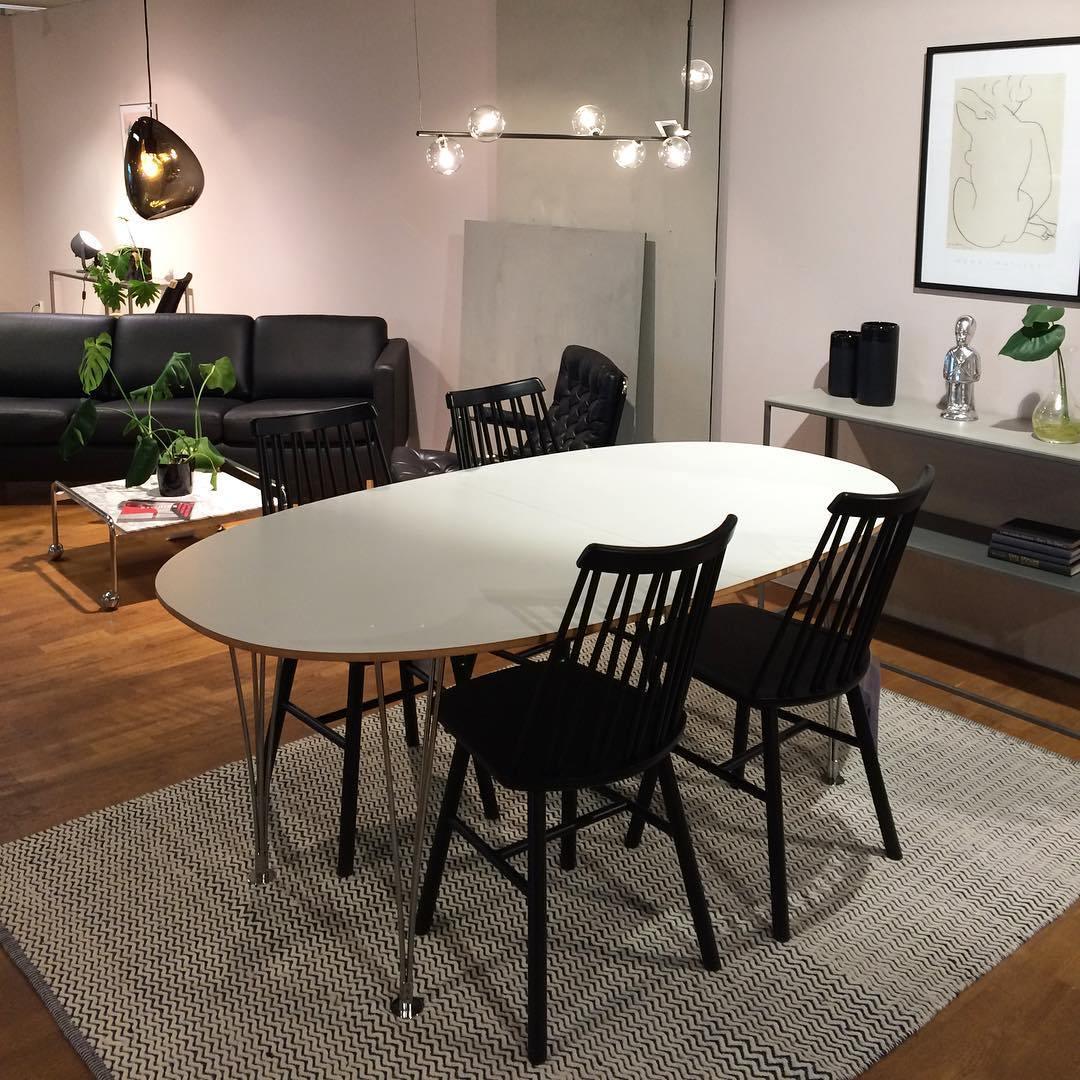 Lustra Chandelier Glass with Black Steel Linear - Image 12