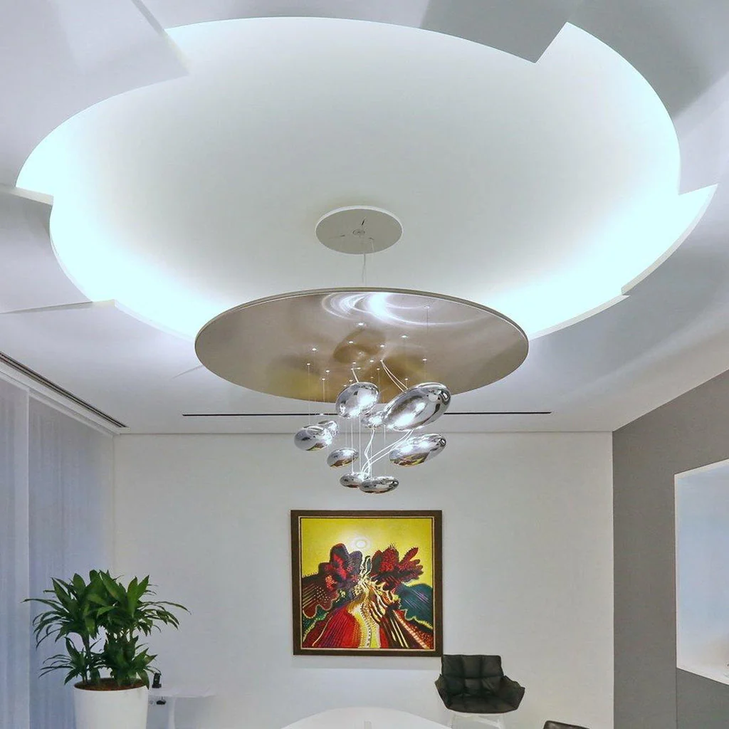 Lustra Chandelier Aluminum Sculptural - Image 108