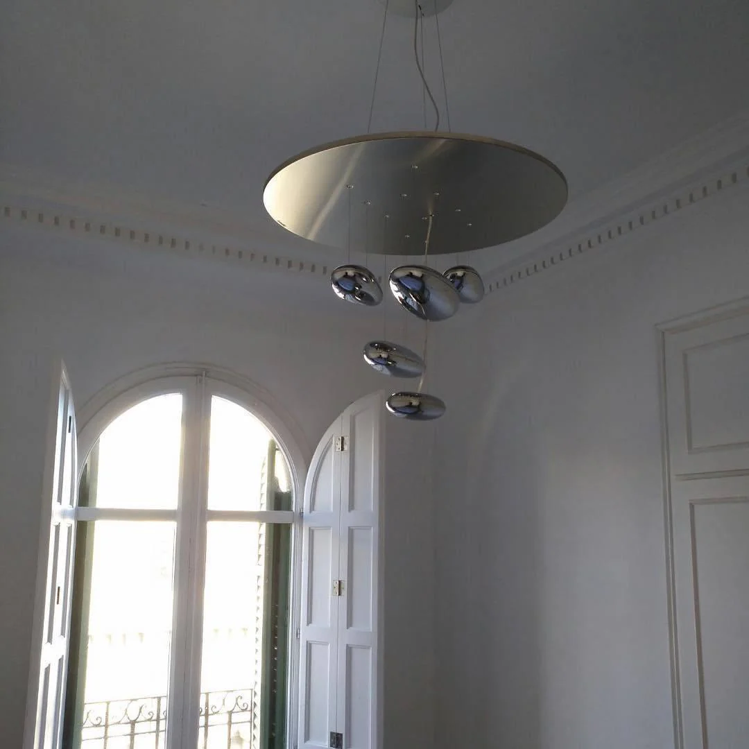 Lustra Chandelier Aluminum Sculptural - Image 128