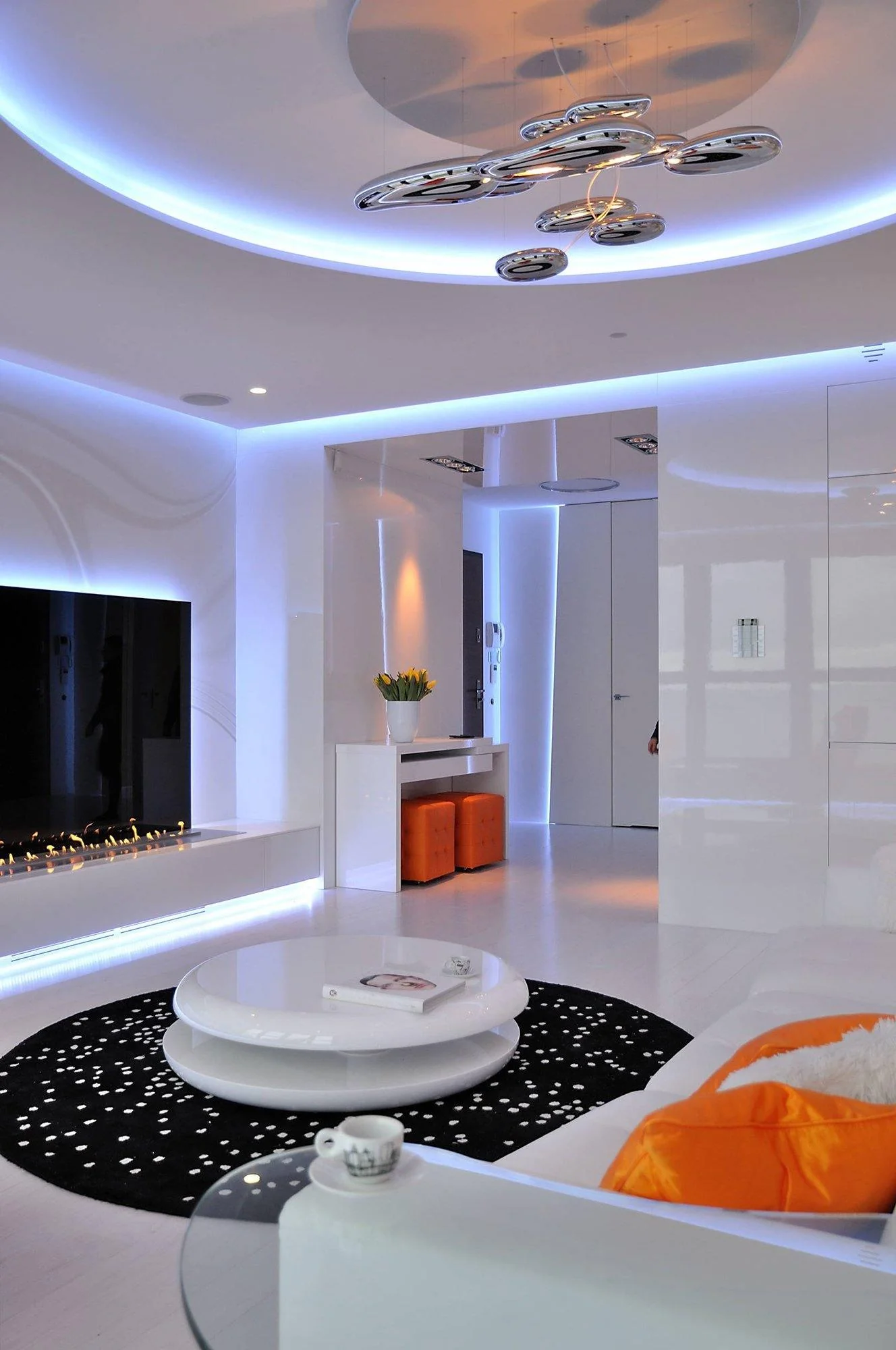 Lustra Chandelier Aluminum Sculptural - Image 39