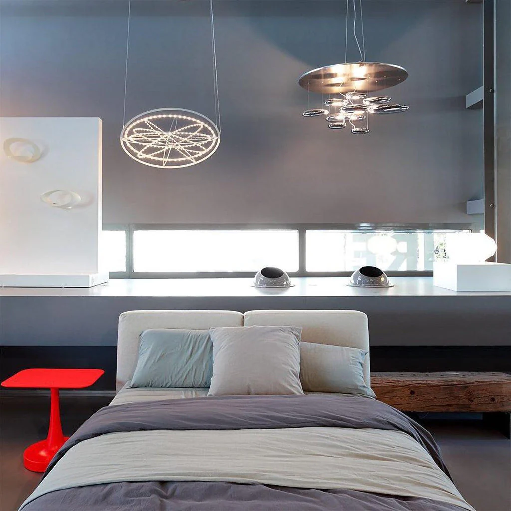 Lustra Chandelier Aluminum Sculptural - Image 58