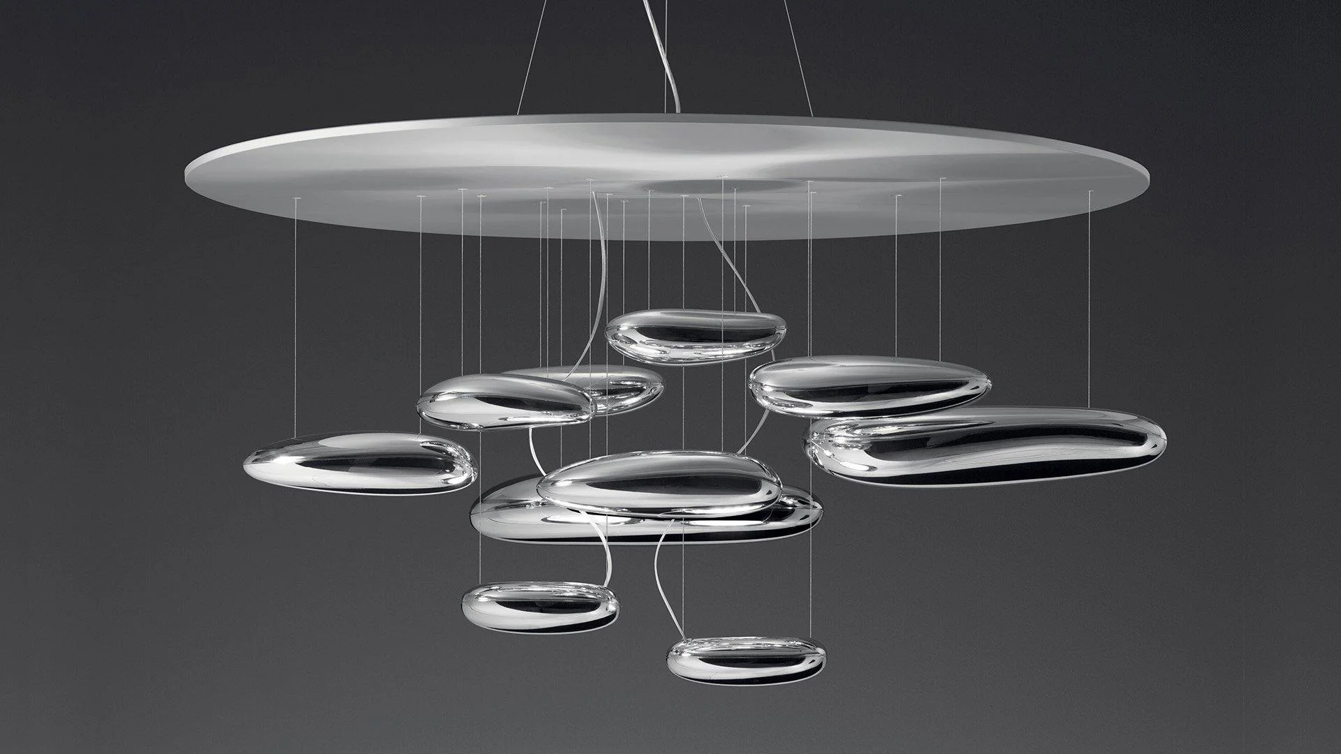 Lustra Chandelier Aluminum Sculptural - Image 60