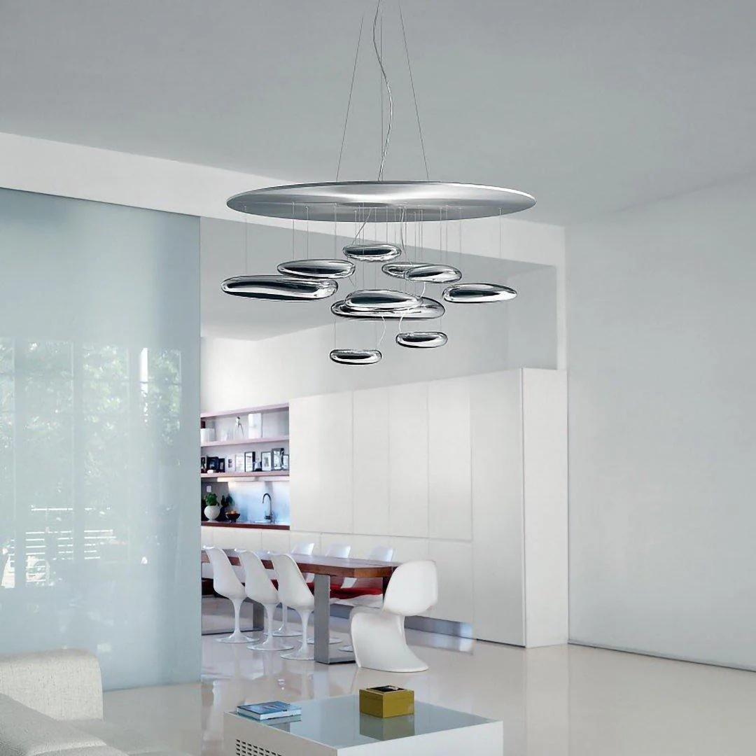 Lustra Chandelier Aluminum Sculptural - Image 65
