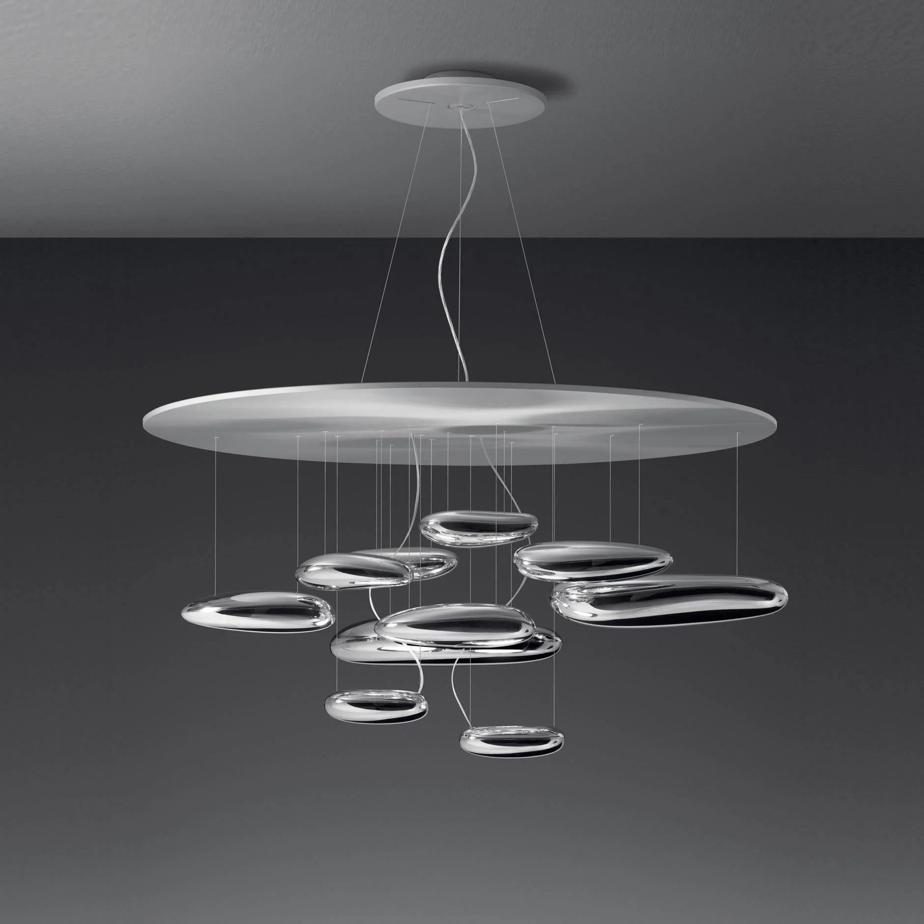 Lustra Chandelier Aluminum Sculptural - Image 69