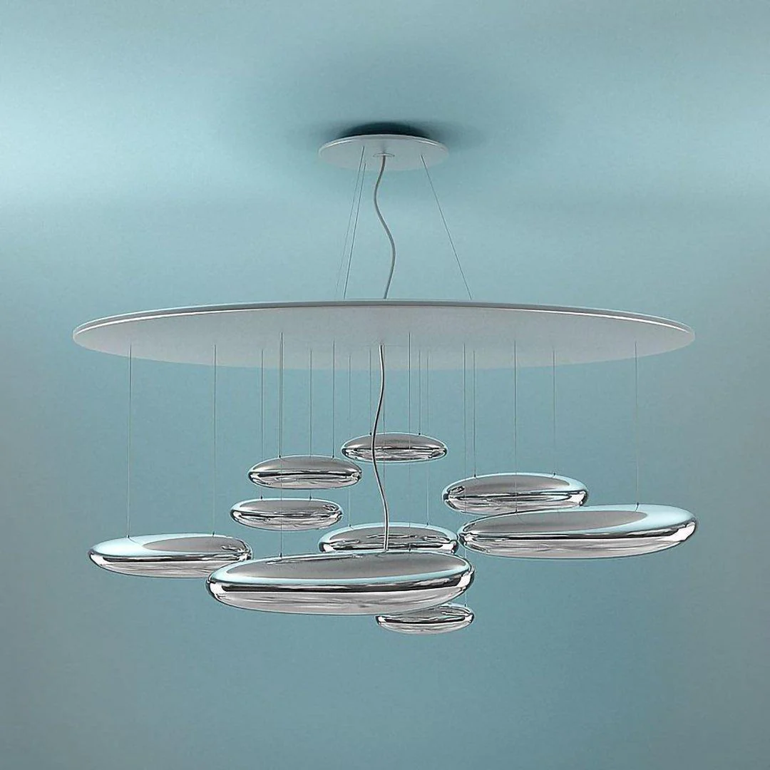 Lustra Chandelier Aluminum Sculptural - Image 72