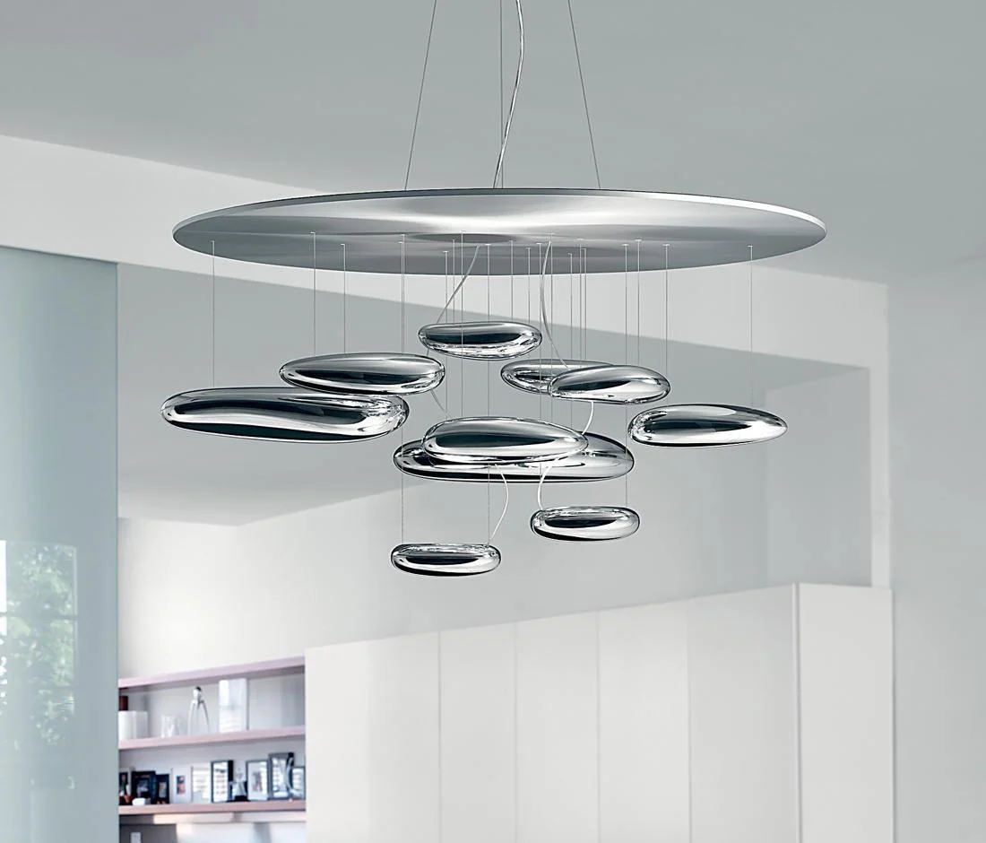 Lustra Chandelier Aluminum Sculptural - Image 8