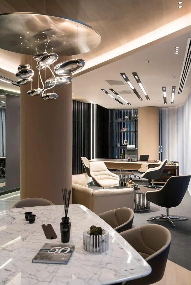 Lustra Chandelier Aluminum Sculptural - Image 83