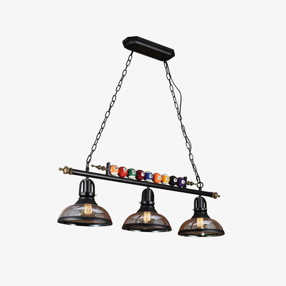 Lustra Chandelier Billiard Ball Black Glass Modern - Image 19