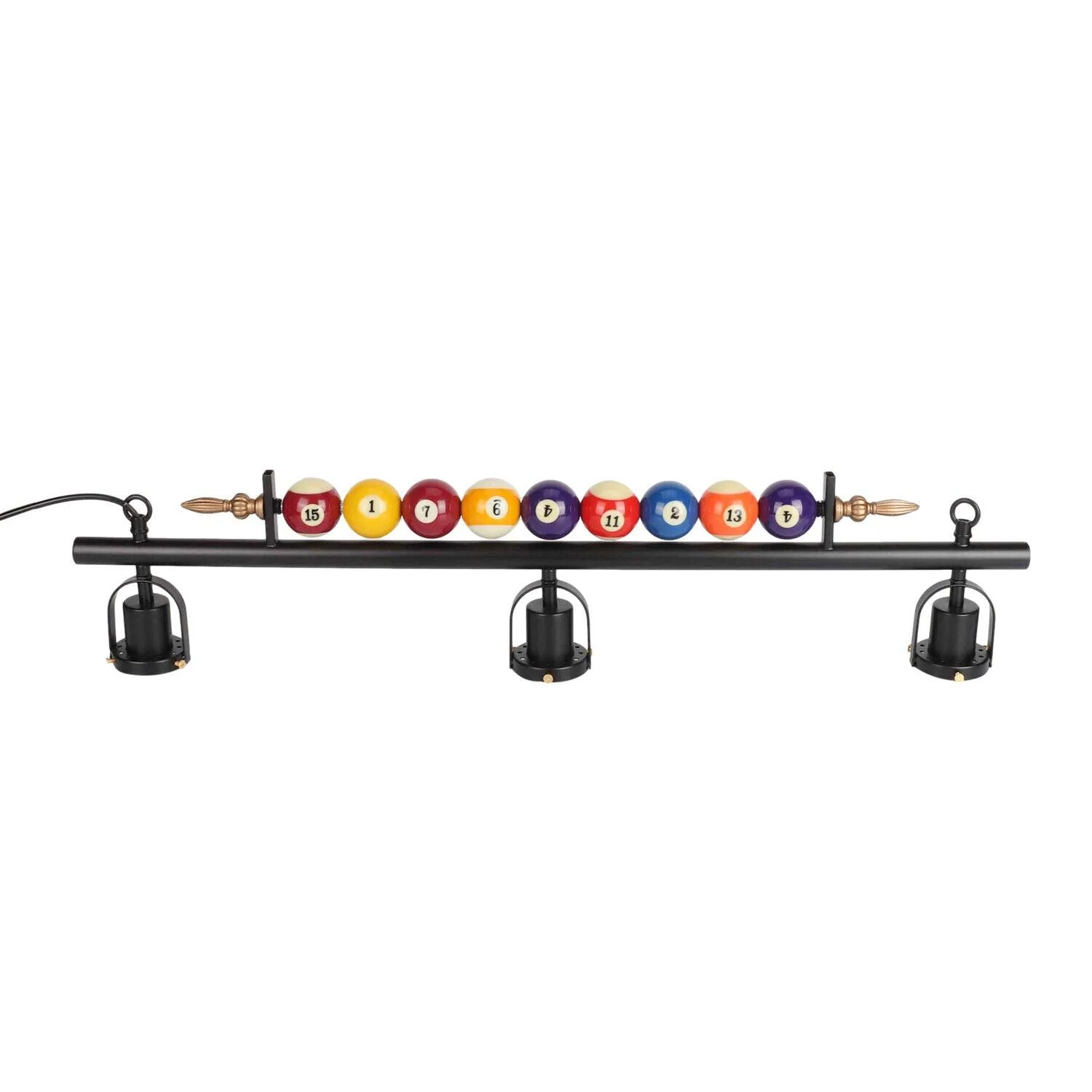 Lustra Chandelier Billiard Ball Black Glass Modern - Image 26