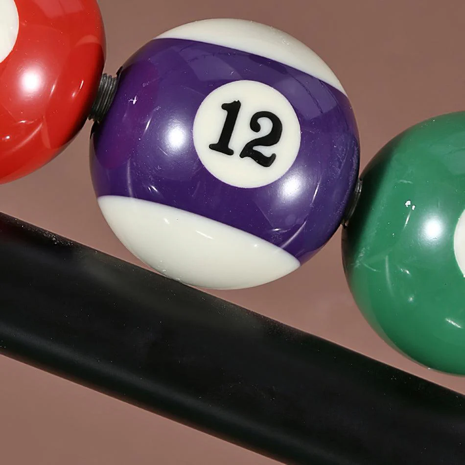 Lustra Chandelier Billiard Ball Black Glass Modern - Image 6