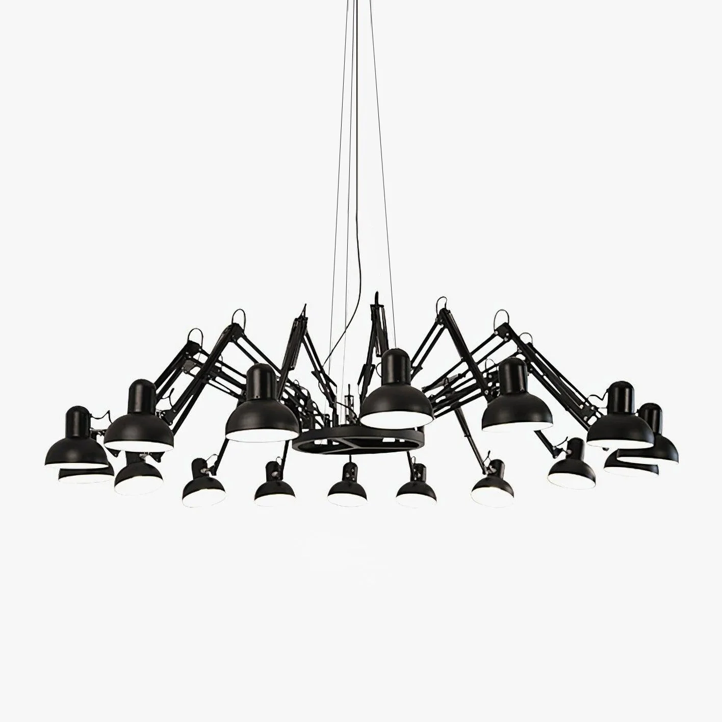 Lustra Chandelier Black Adjustable Multi Arm