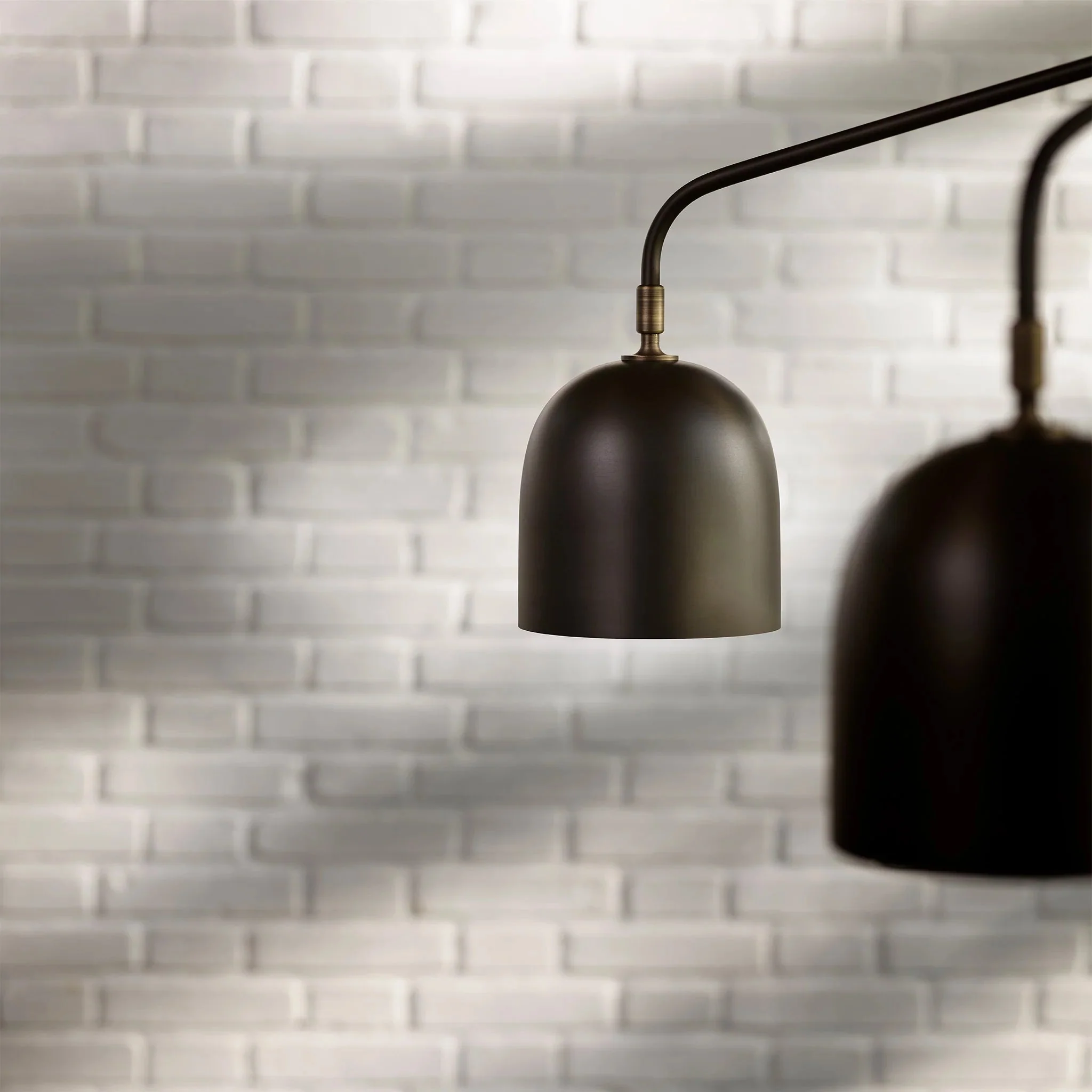 Lustra Chandelier Black Brass Industrial - Image 14