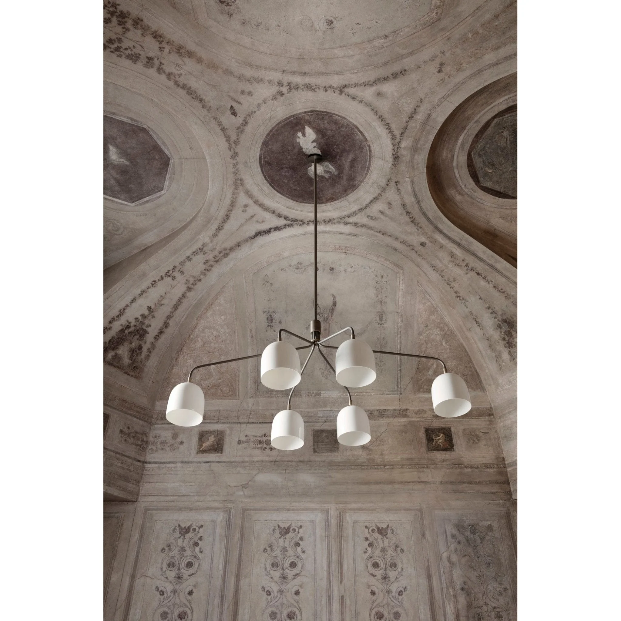 Lustra Chandelier Black Brass Industrial - Image 3