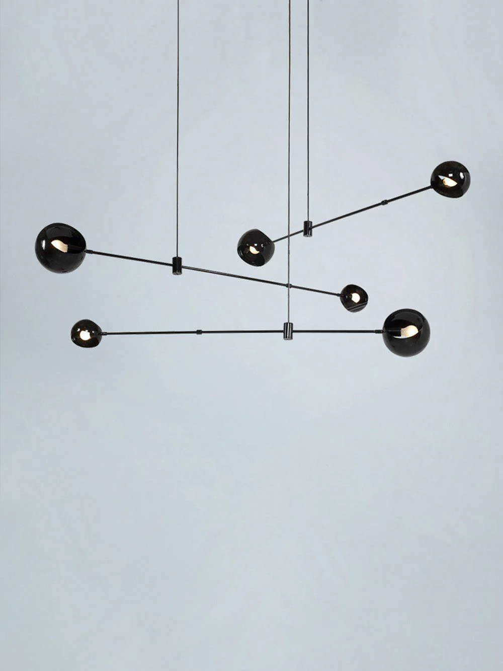 Lustra Chandelier Black Glass Acaba Elegant - Image 11