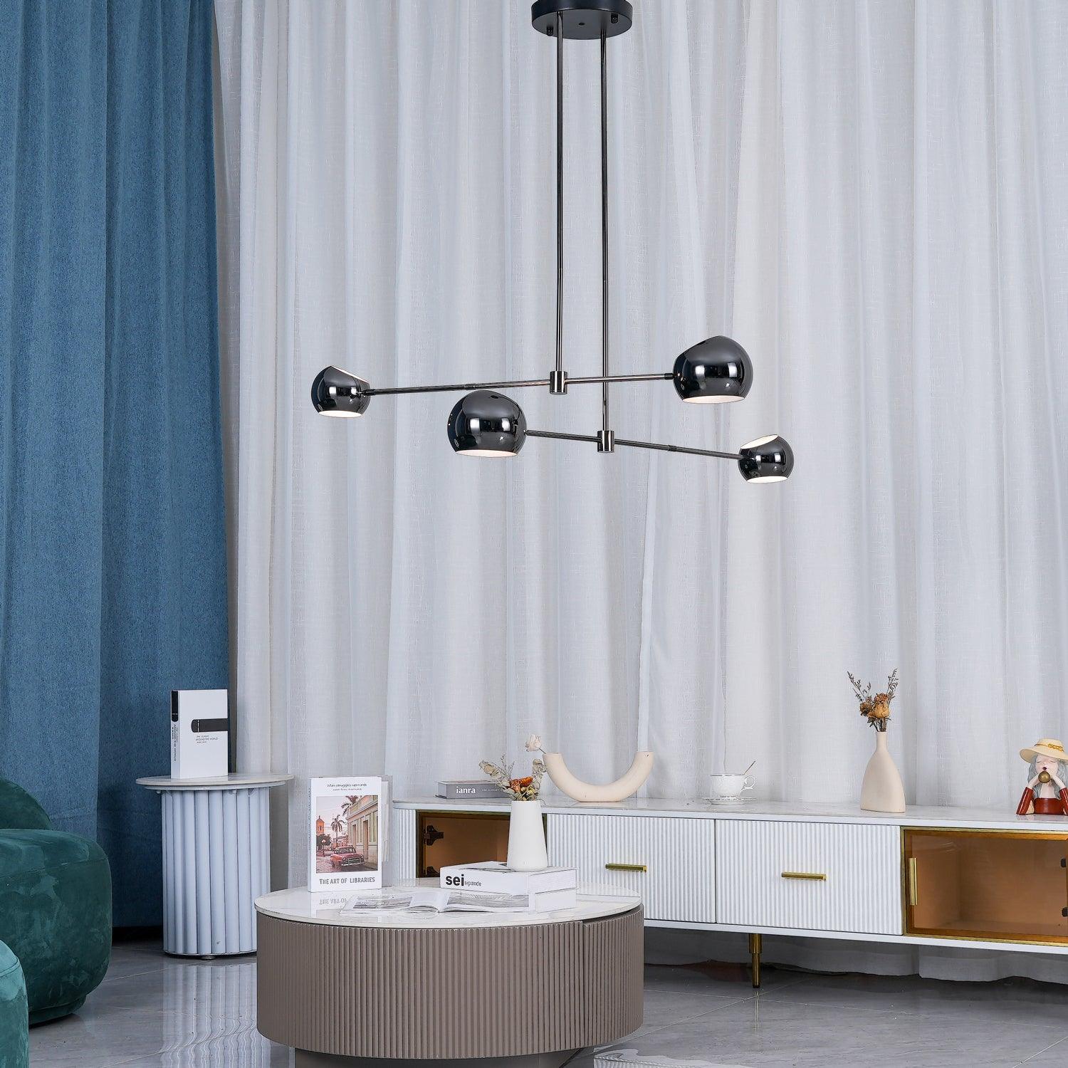 Lustra Chandelier Black Glass Acaba Elegant - Image 17