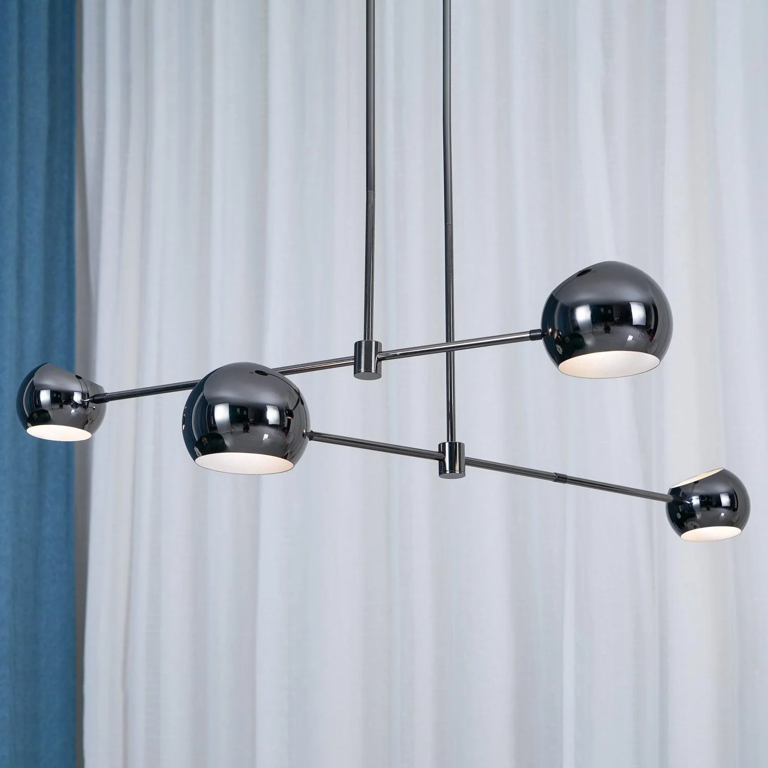 Lustra Chandelier Black Glass Acaba Elegant - Image 30