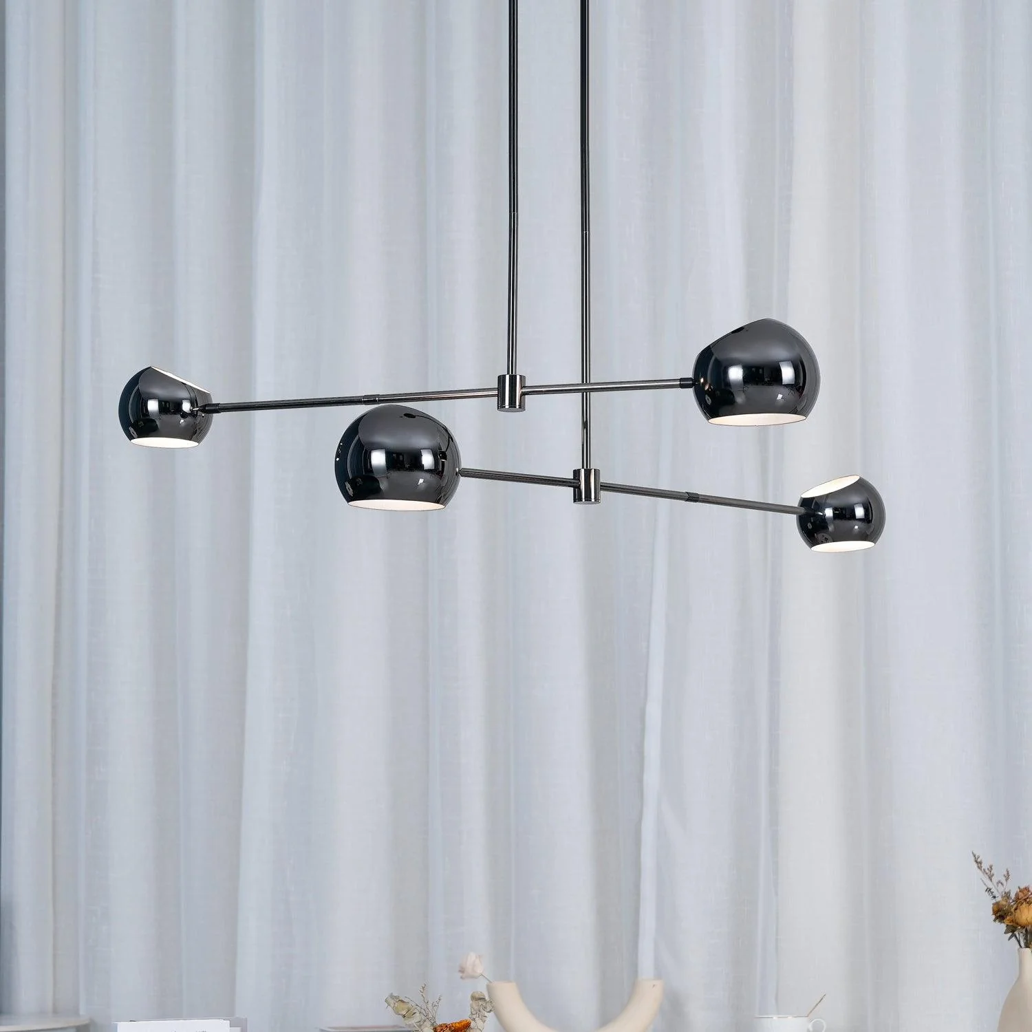 Lustra Chandelier Black Glass Acaba Elegant - Image 31
