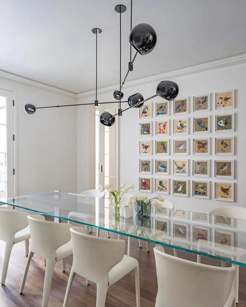 Lustra Chandelier Black Glass Acaba Elegant - Image 7