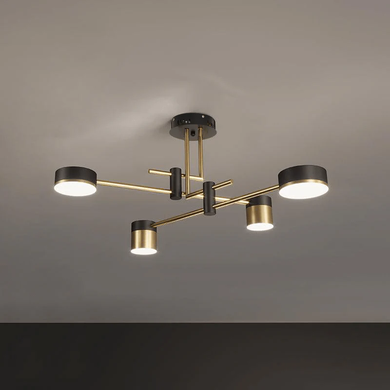 Lustra Chandelier Black Gold Spider Arms - Image 3