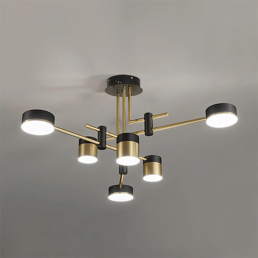 Lustra Chandelier Black Gold Spider Arms - Image 4