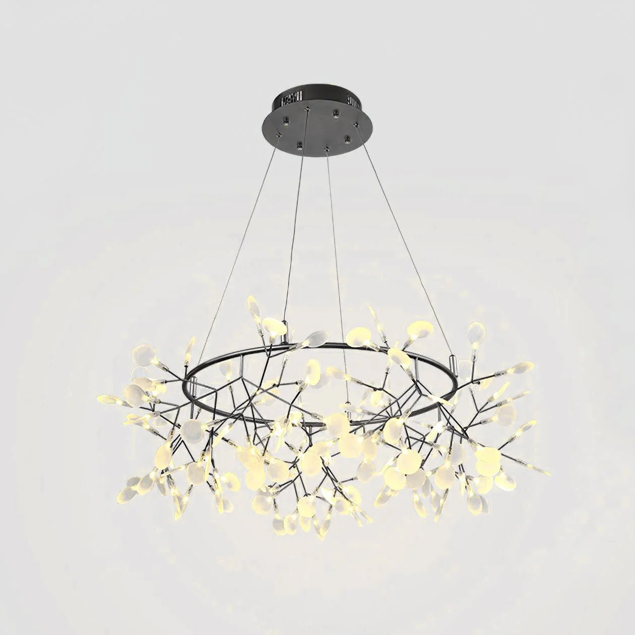 Lustra Chandelier Black Ring Firefly Branch - Image 20