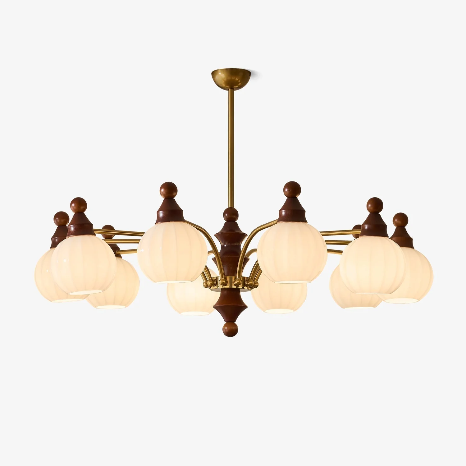 Lustra Chandelier Blossom with Glass Shades