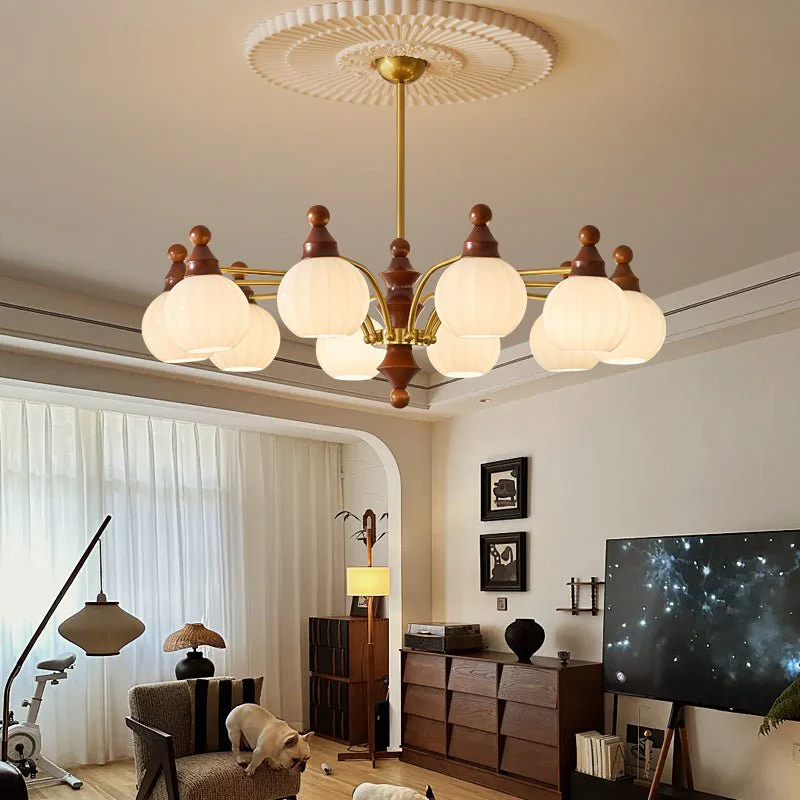 Lustra Chandelier Blossom with Glass Shades - Image 23