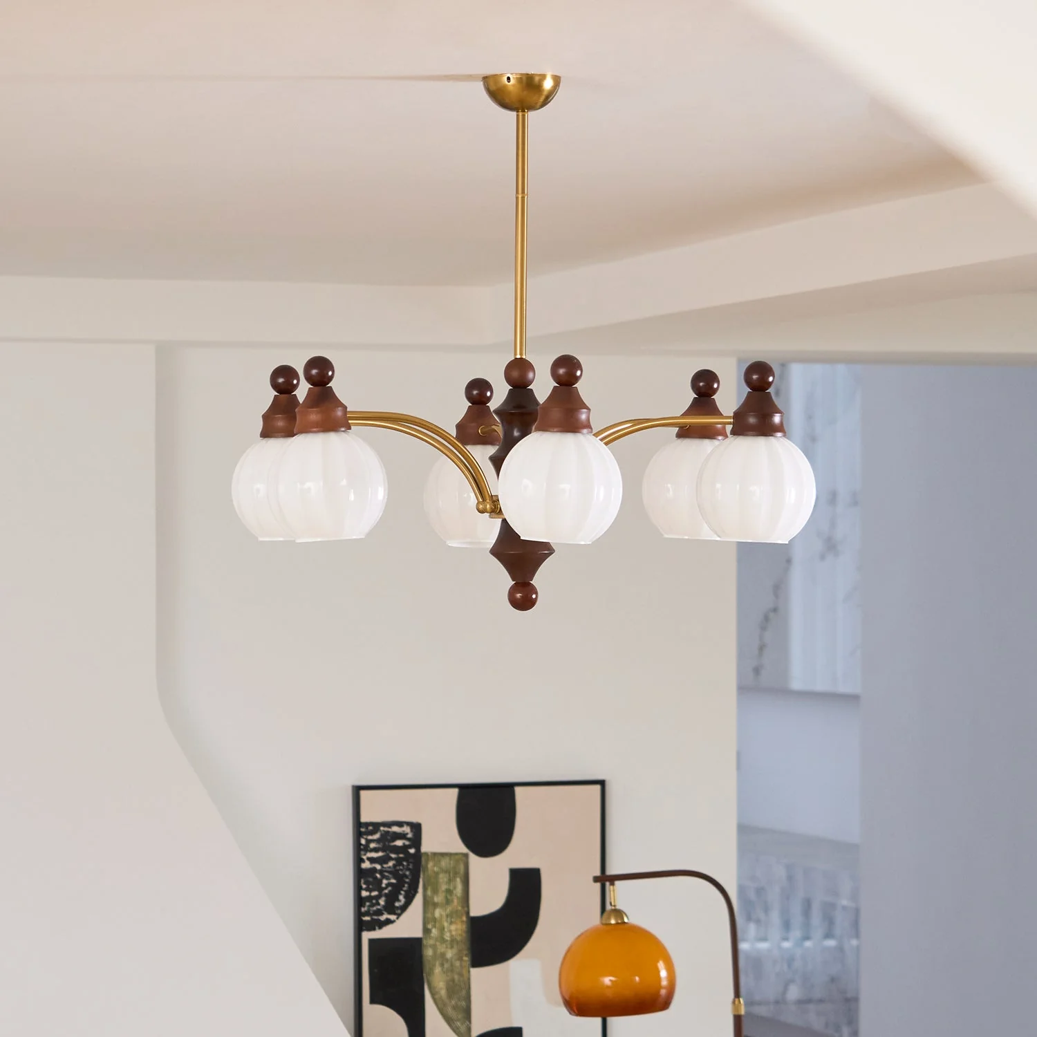 Lustra Chandelier Blossom with Glass Shades - Image 29