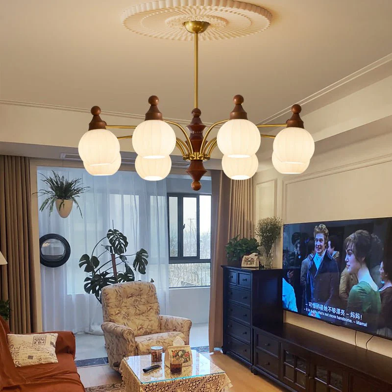Lustra Chandelier Blossom with Glass Shades - Image 34