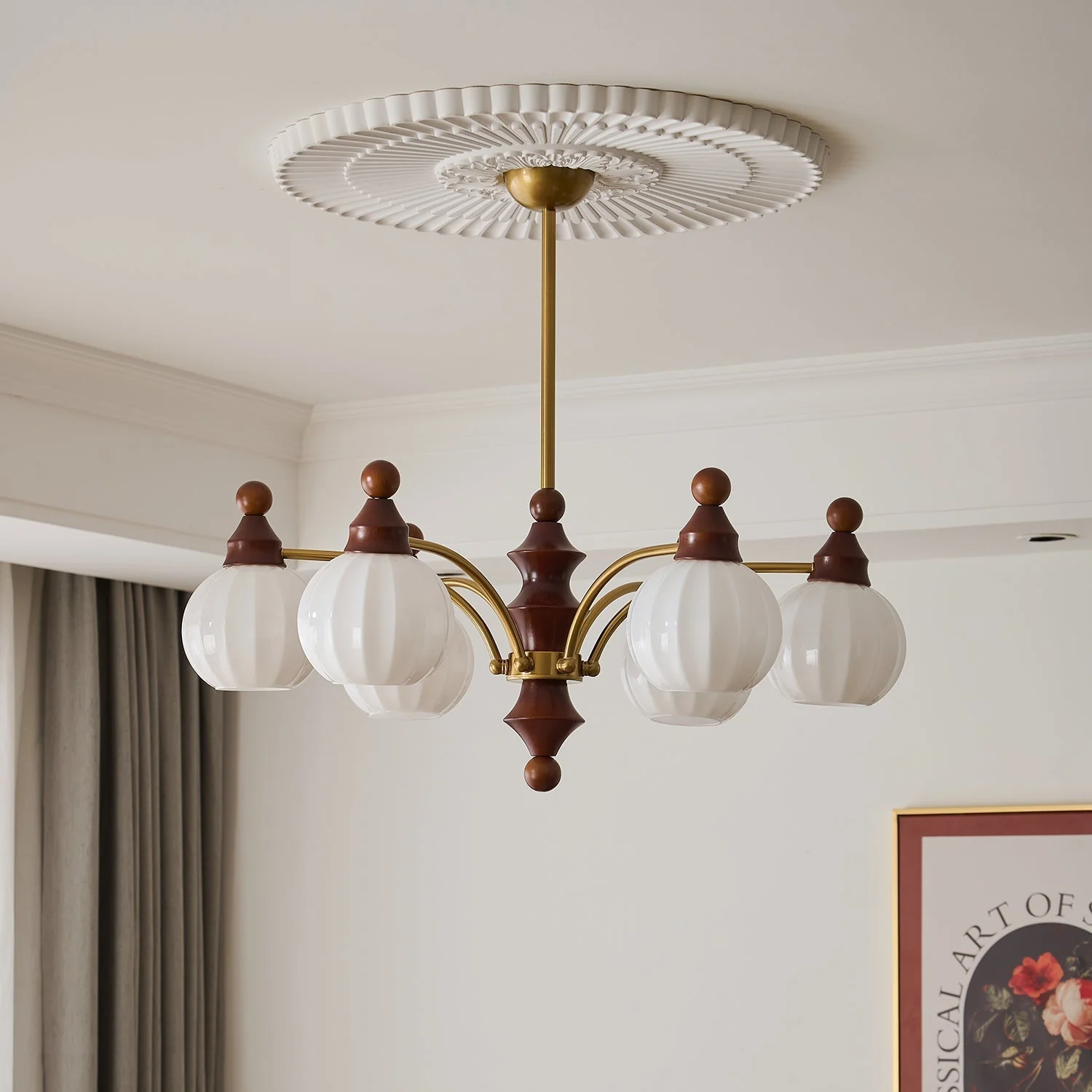 Lustra Chandelier Blossom with Glass Shades - Image 38