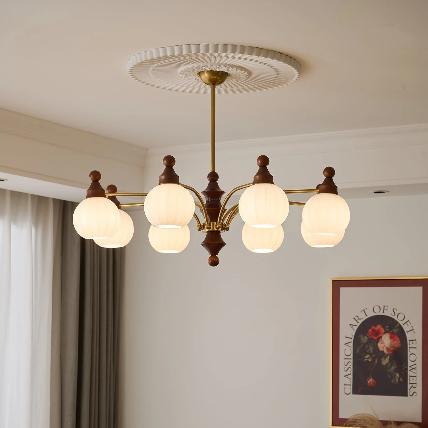 Lustra Chandelier Blossom with Glass Shades - Image 39