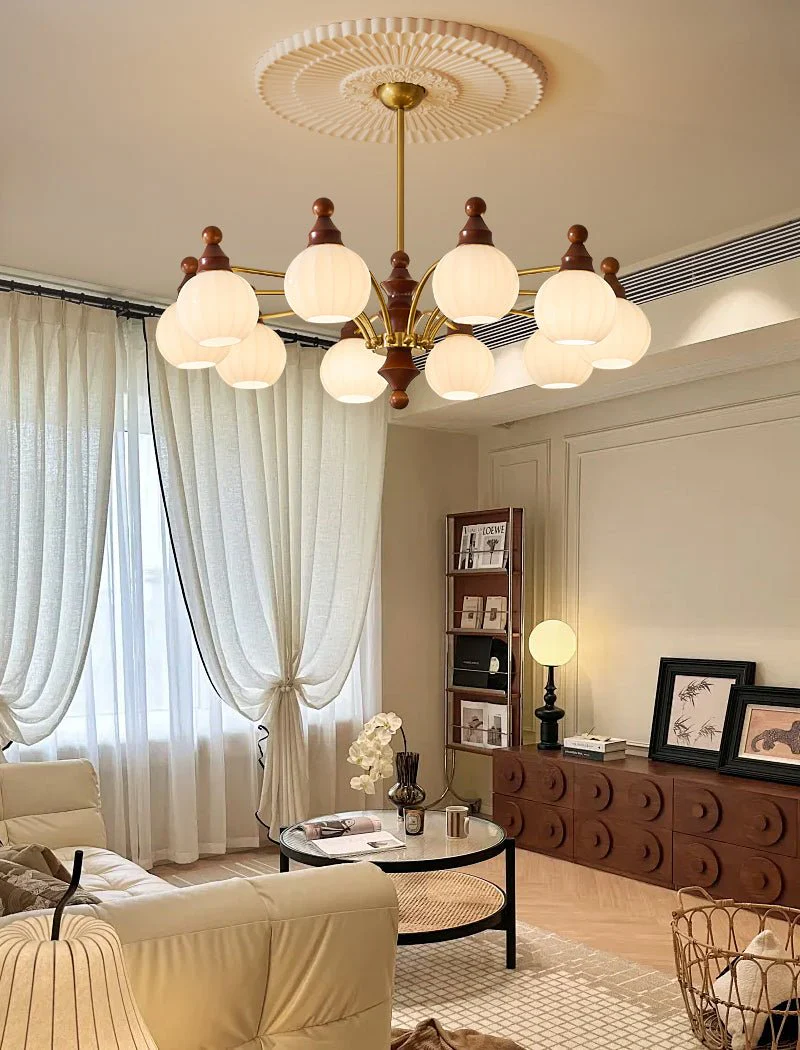 Lustra Chandelier Blossom with Glass Shades - Image 42