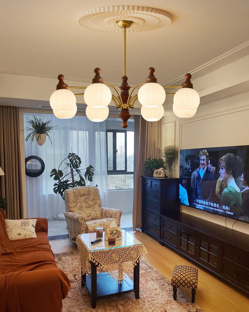 Lustra Chandelier Blossom with Glass Shades - Image 43