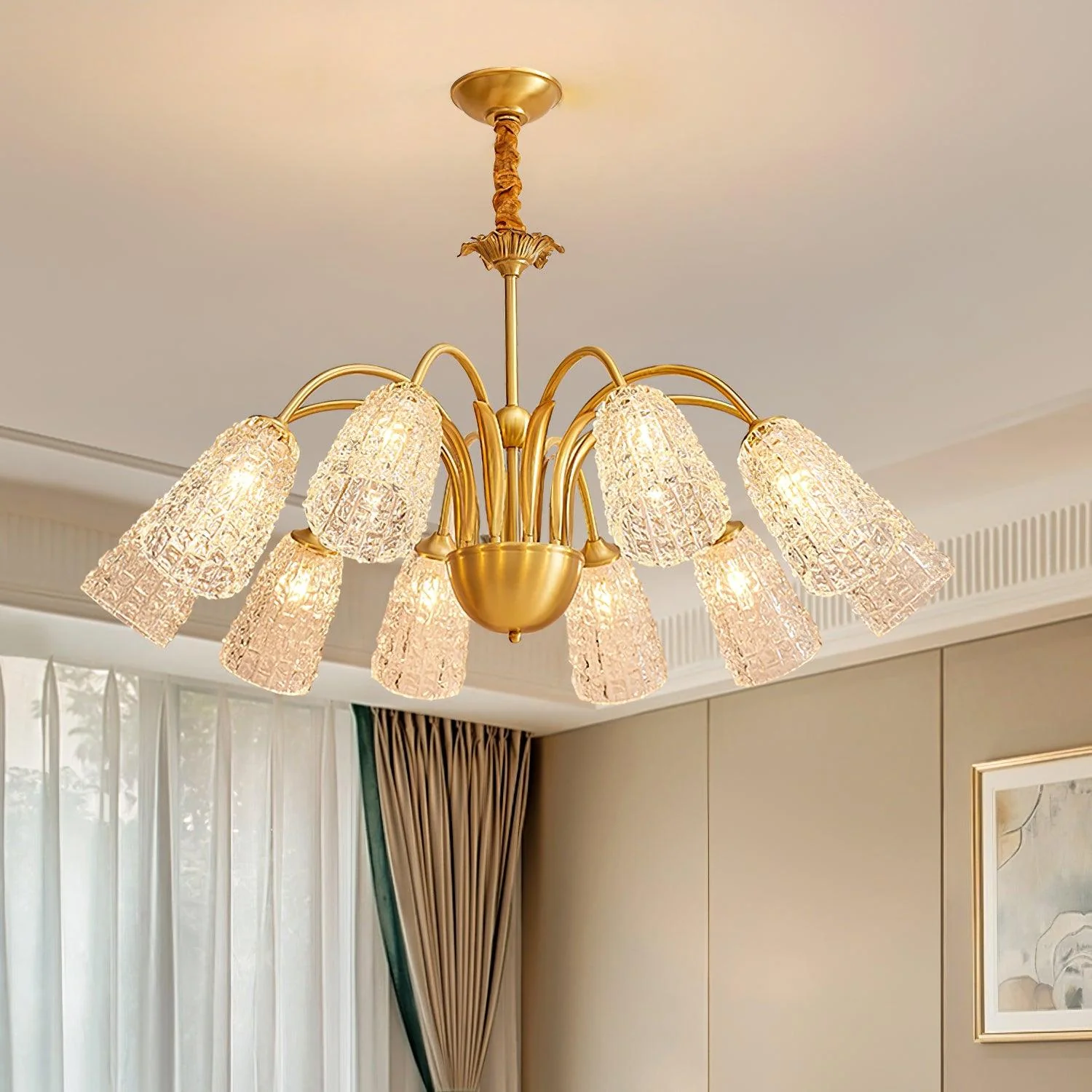 Lustra Chandelier Bold Illumination Elegant - Image 4