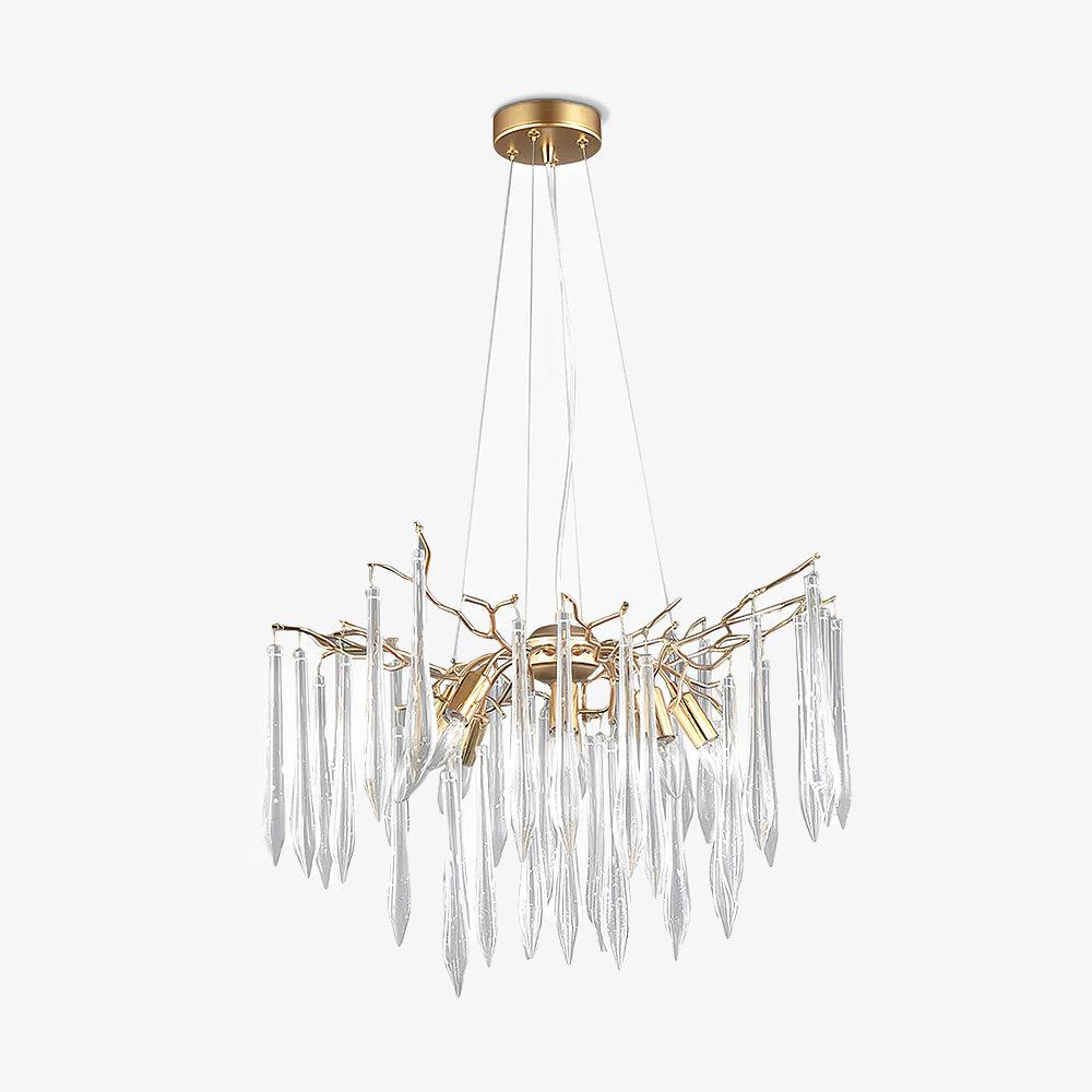 Lustra Chandelier Branch Crystal Pendant Sculptural Artistic