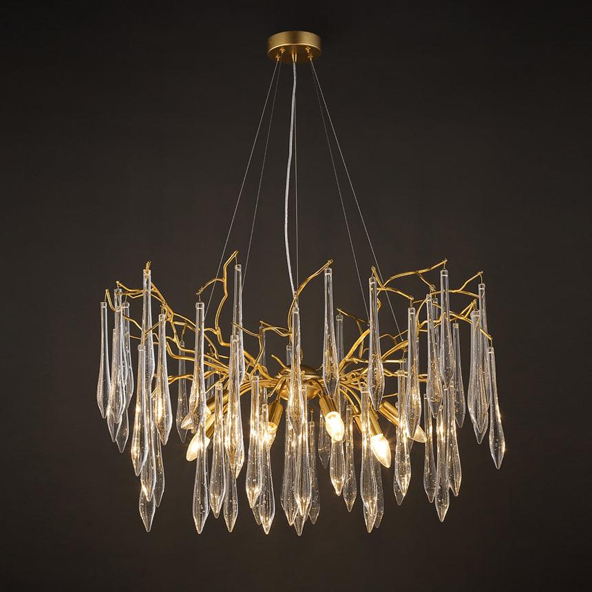 Lustra Chandelier Branch Crystal Pendant Sculptural Artistic - Image 16